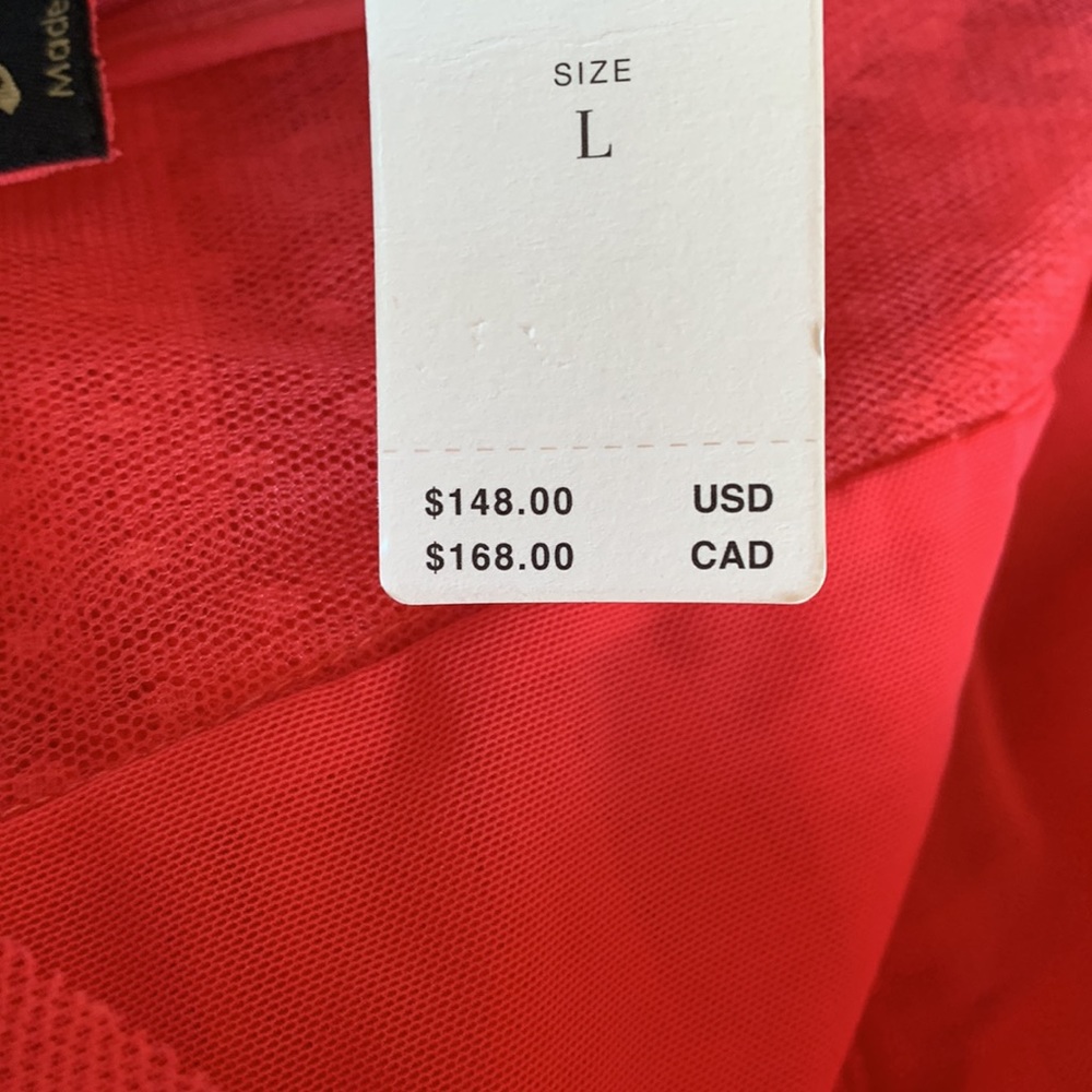 Geisha Designs Ruffled Tulle Blouse XL ,1X TULLE xs, 2X new - Picture 10 of 11